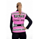 Polite Think Bike Hi Vis Waistcoat - Pink